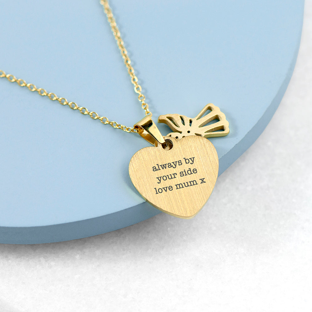 Personalised Guardian Angel Necklace