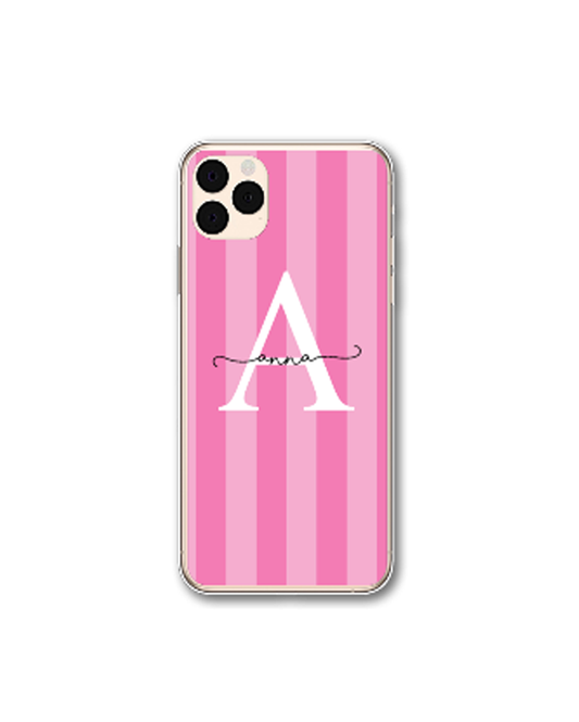 Personalised Candy Stripe Phone Case - iPhone