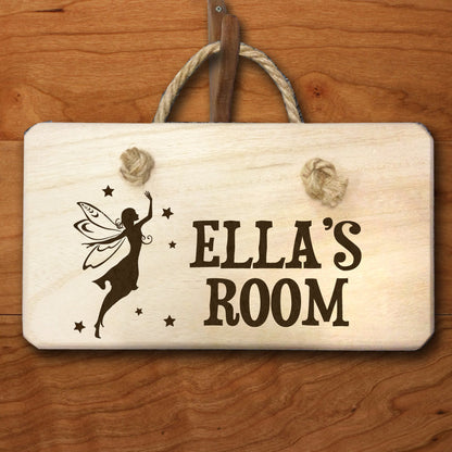 Personalised Fairy Engraved Door Hanger