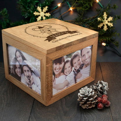 Personalised Woodland Mouse Christmas Memory Box