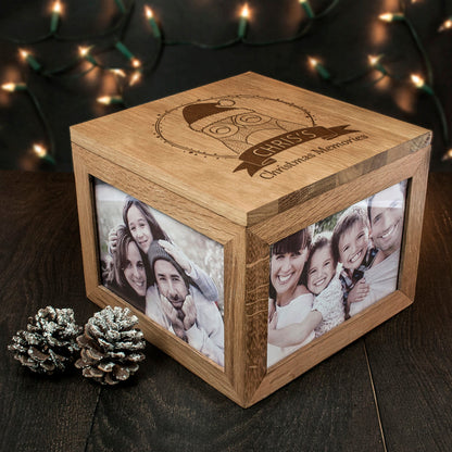 Personalised Woodland Owl Christmas Christmas Memory Box