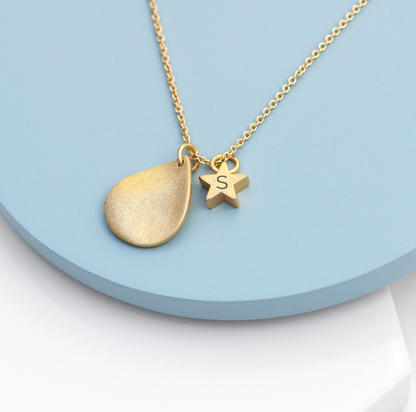 Personalised Star and Petal Necklace