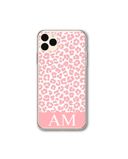 Personalised Pink Leopard Print Phone Case - iPhone