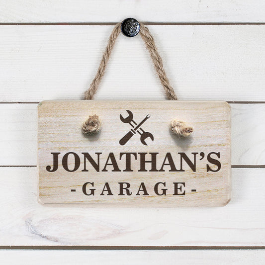 Personalised Wooden Garage Sign
