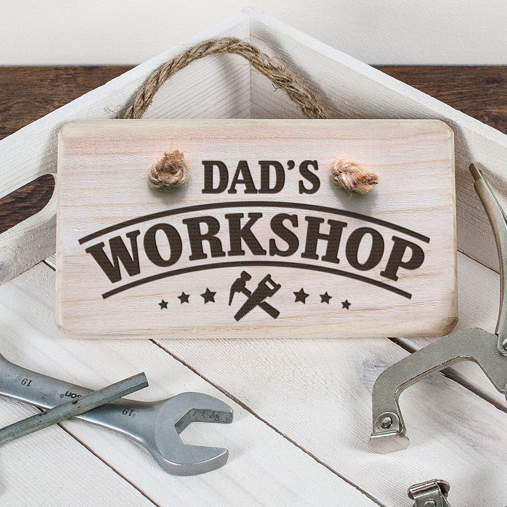 Personalised Wooden Workshop Sign