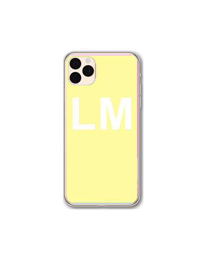 Pastel Yellow Personalised Phone Case - iPhone