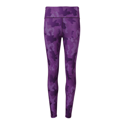 Purple Camo Patterned Leggings