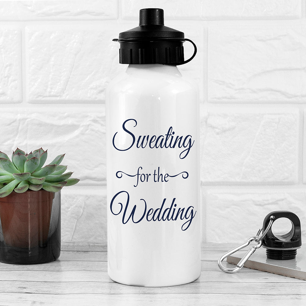 Sweating For The Wedding Personalised Water Bottle