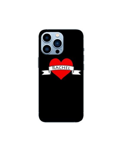 Personalised Tattoo Heart Phone case - iPhone